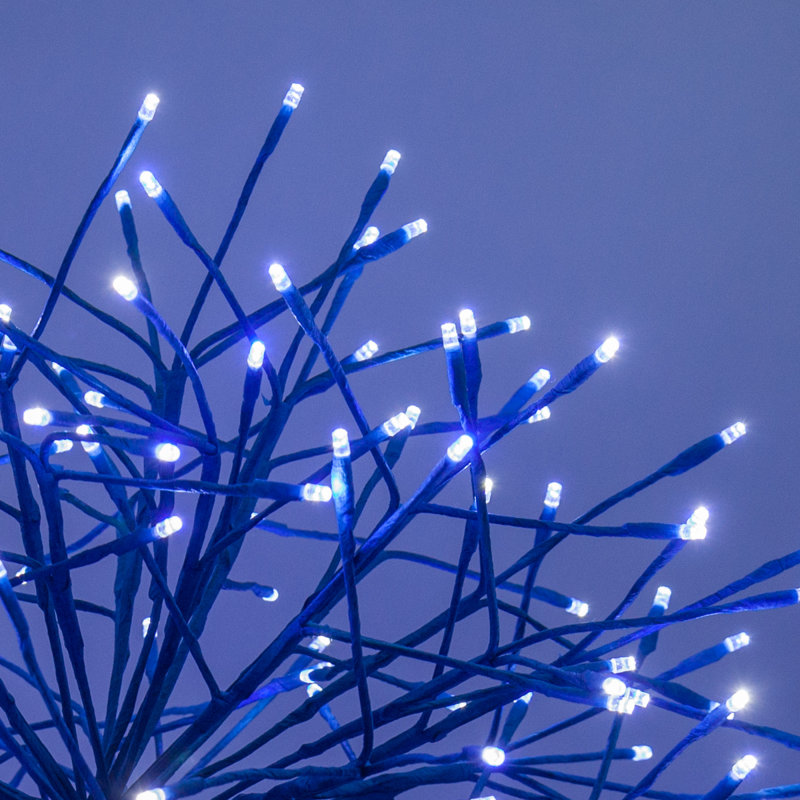 Branches lumineuses DEL scintillantes, Bleu / Blanc