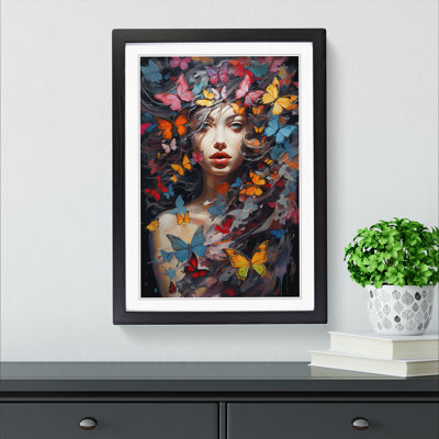 Butterfly Modern Art - Framed Print