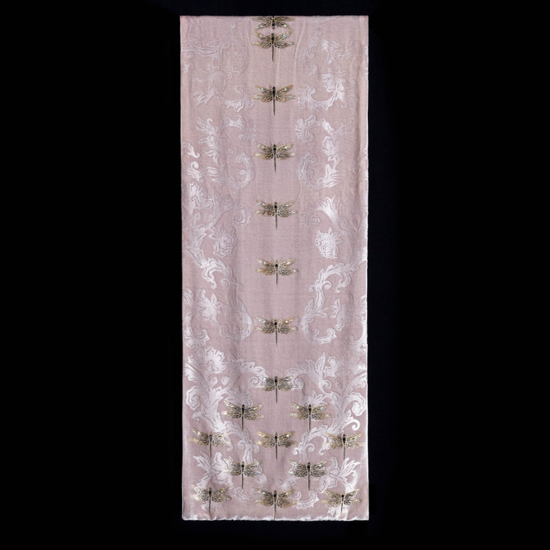 Dragonfly II Velvet Bed Runner