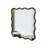 Solid Wood Wavy Square Mirror 36" X 36" Modern Mirror Wall Decor For Bathroom, Bedroom, Living Room, Dining Room, Cloakroom, Entryway