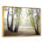 Toile avec cadre flottant or