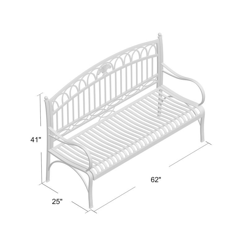 Banc de jardin 3 places Anzum