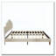 Lit plateforme tapissier avec tête de lit réglable, rembourrage en tissu de lin-1022418349-1022418351