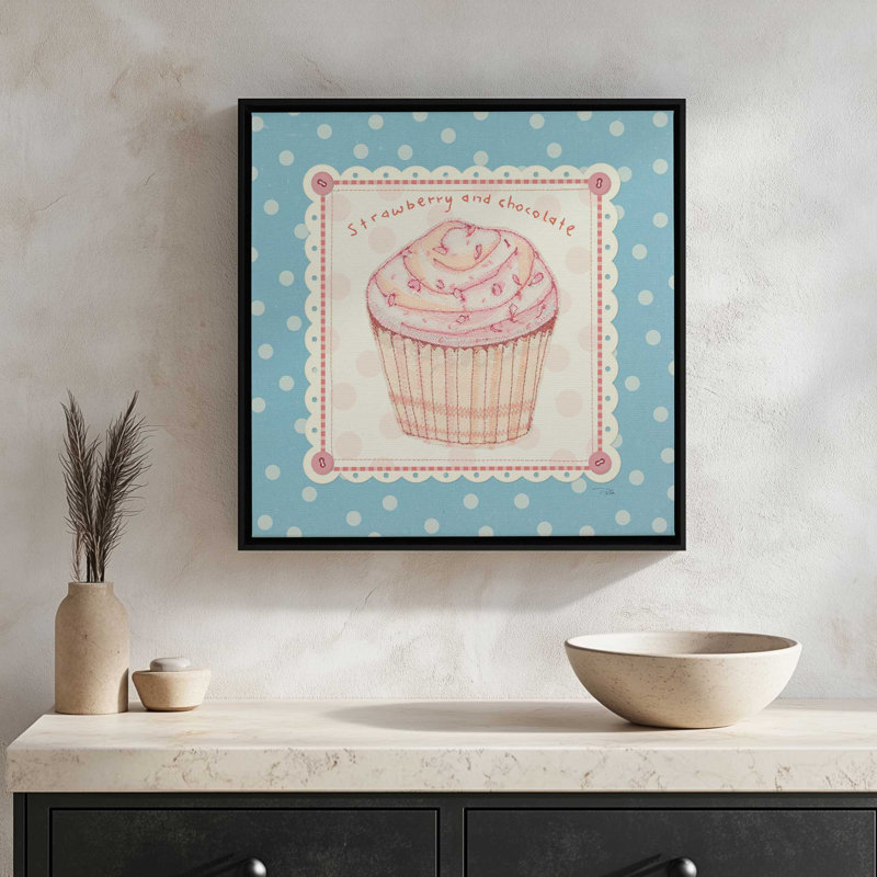 «Lil Cupcakes IV» par Pela Studio, reproduction d'art, 31.5" H x 31.5" W, White, Framed Canvas