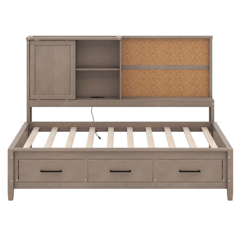 Bertran Daybed, Antique Wood