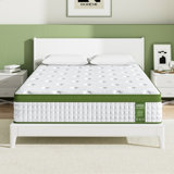 8-Layer Hybrid Mattress with Gel Memory Foam & Convoluted Support - Fiberglass-Free, USA Made, CertiPUR-US/OEKO-TEX, Dual-Zone Coils