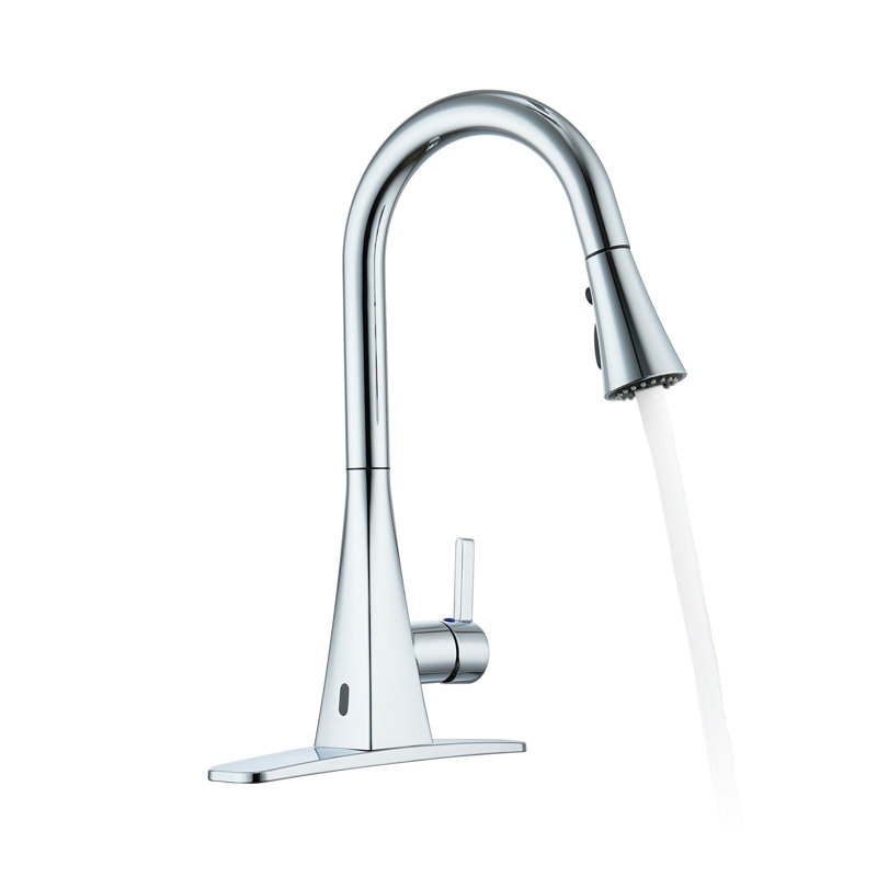 Pull-Down Kitchen Faucet with Touchless Sensor, Chrome
