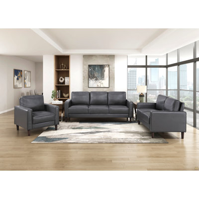 Modern Living Room Furniture 3Pc Set Sofa Loveseat Chair