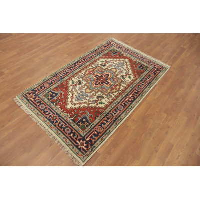 Geometric Traditional Indian Rug 3x5