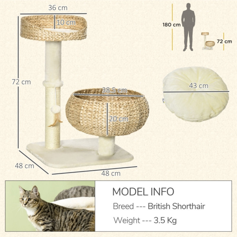 72 cm H Cat Tree / Condo