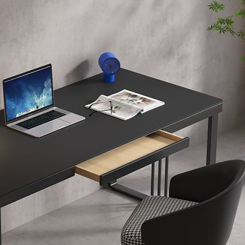 Bureau moderne en ardoise noire avec surface large, H 29,5 po x l 39,4 po x P 23,6 po