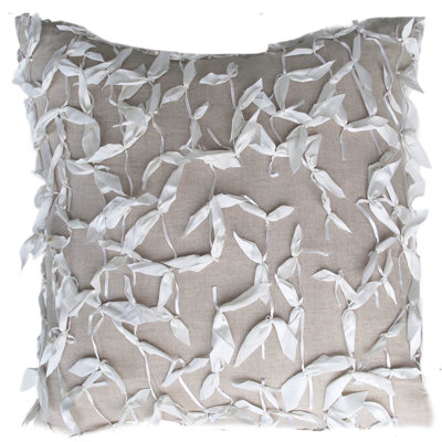 Lino Ribbon Square Pillow