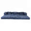 Compression Sofa, Convertible Floor Sofa Bed with Fixed-Shape Frame, Boneless Modular Sectional, No Assembly, Chenille Fabric for Living Room and Bedroom