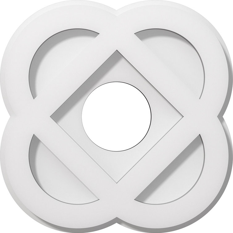 Charlotte Architectural Grade PVC Contemporary Ceiling Medallion 3" Inside Diameter