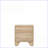 Miquell Natural Finish 2-Drawer Modern Nightstand