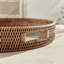 BURMA RATTAN ROUND SERVING TRAY LARGE