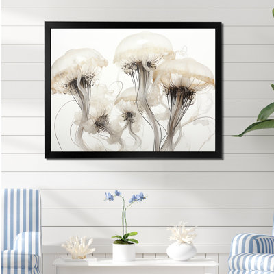 Minimalisme blanc méduse rêve II sur toile