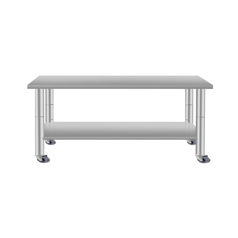 Table de travail commerciale, H 35,50 po x L 60 po x l 24 po 