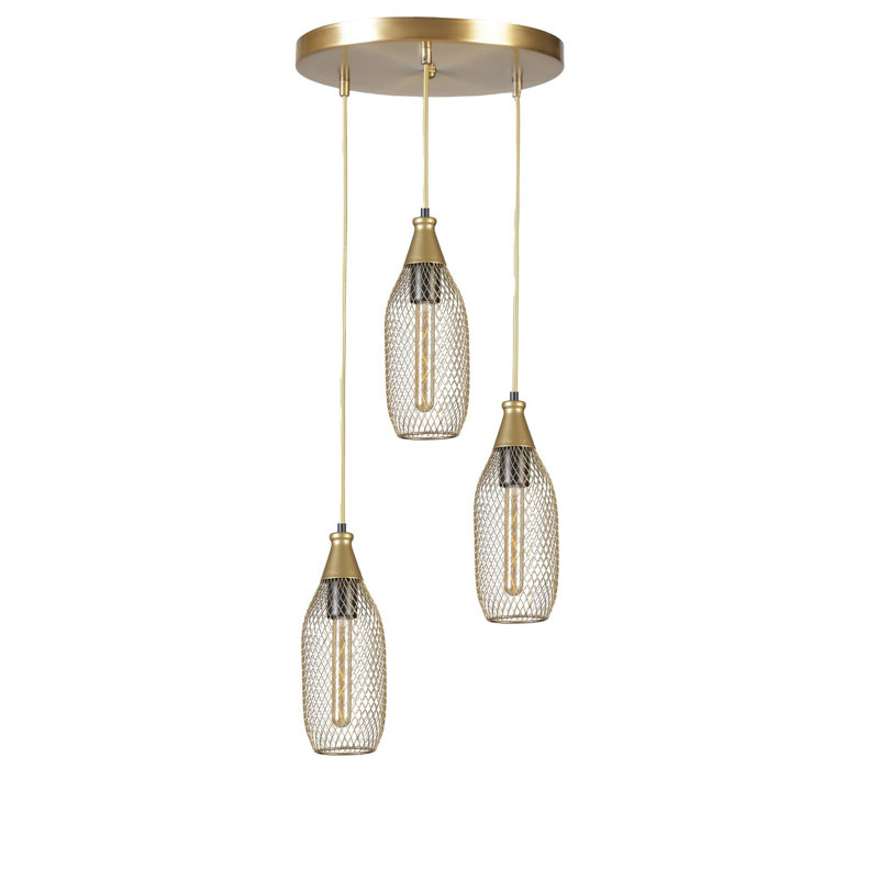 Chandle Chandelier, Gold