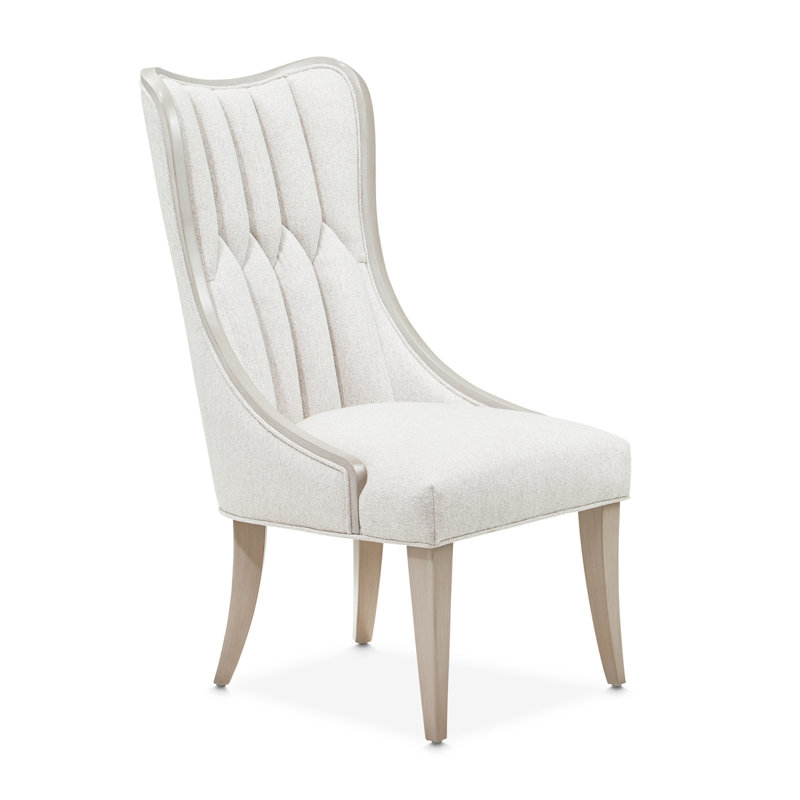 St. Charles Chenille Dining Side Chair - Cirrus/Dove Gray