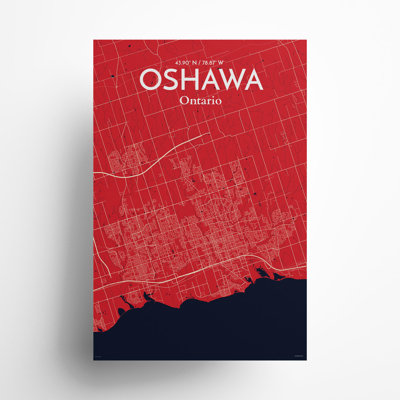 «Oshawa City Map», impression