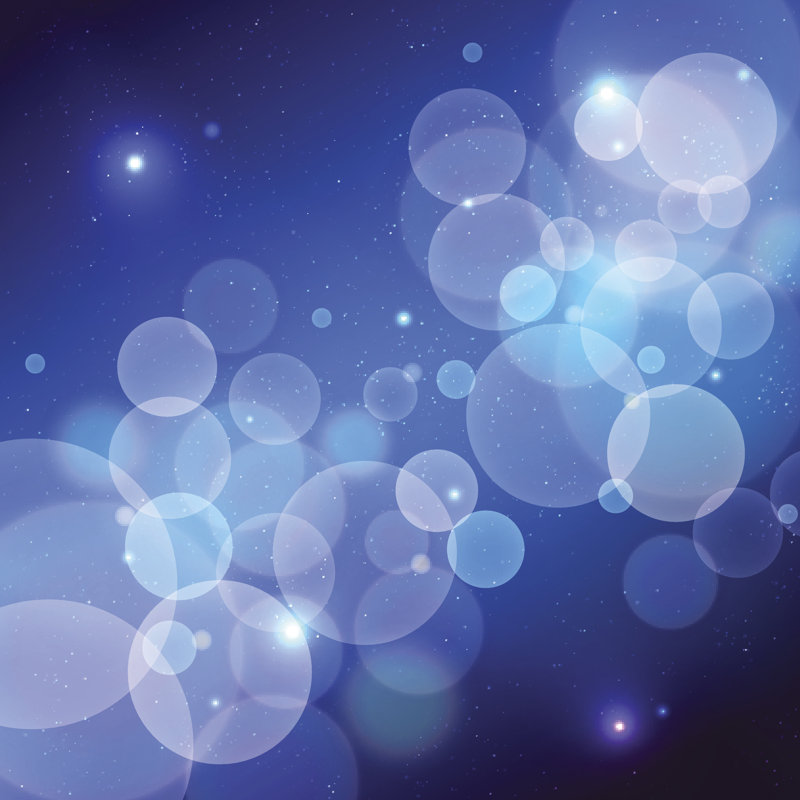 Bokeh Stars by Chuckchee - Wrapped Canvas Print, 30cm H x 30cm W