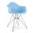 Modholic Eiffel Armchair With Steel Legs, Blue-2101798199-2118000265