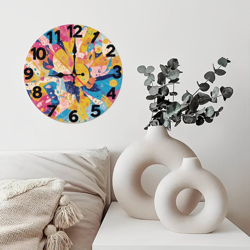 Horloge avec éclaboussures