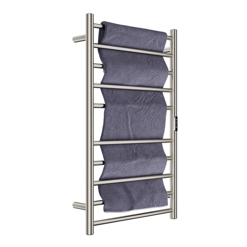 Chauffe-serviettes électrique Crete, Nickel brossé