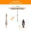 Parasol carré de 78 po Rovner-1450716277
