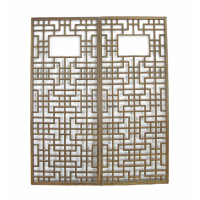 Asian Classic Modern Abstract Wall Decor on Solid Wood