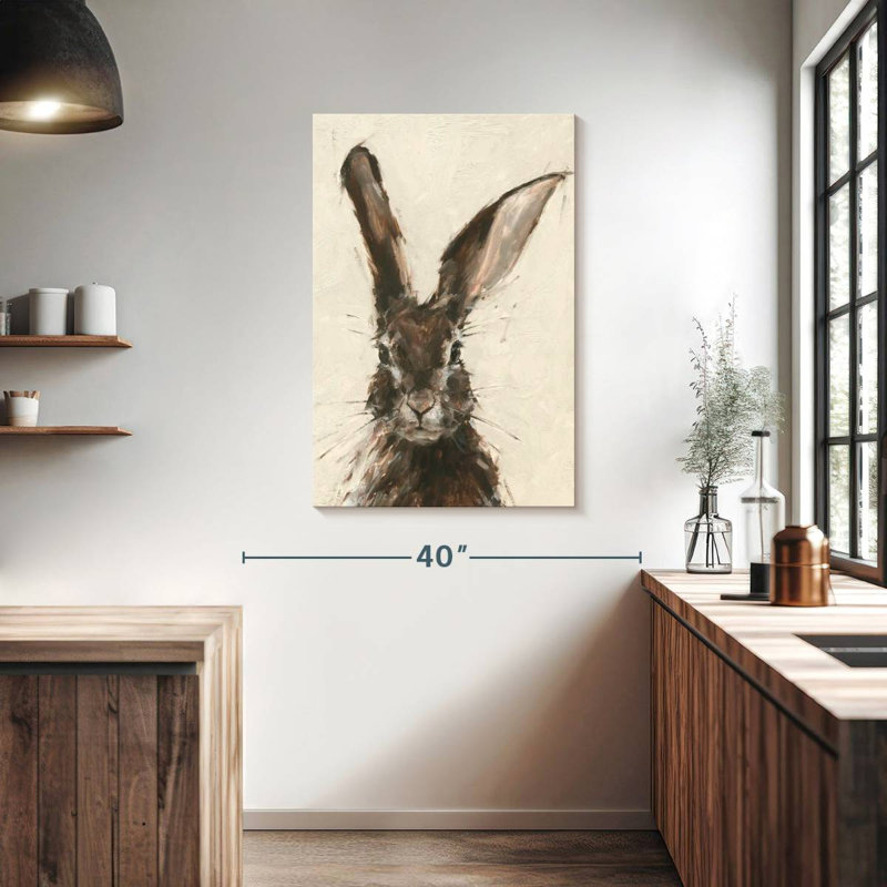 Lièvre européen Brampt II, H 39 po x l 26 po