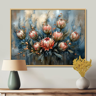 Gris gris, chardon d'hiver, harmonie II - chardon, décoration murale