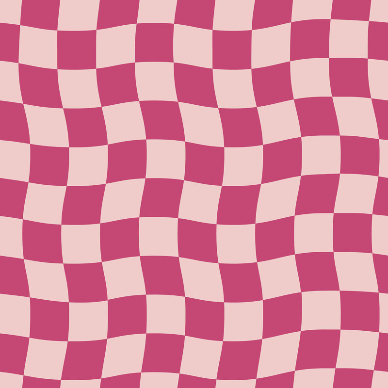 Papier peint adhésif à carreaux Groovy, Rouge