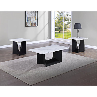 Cocktail Set Coffee Table End Table Set