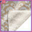 Couvertures damassées beiges blanches-132415281