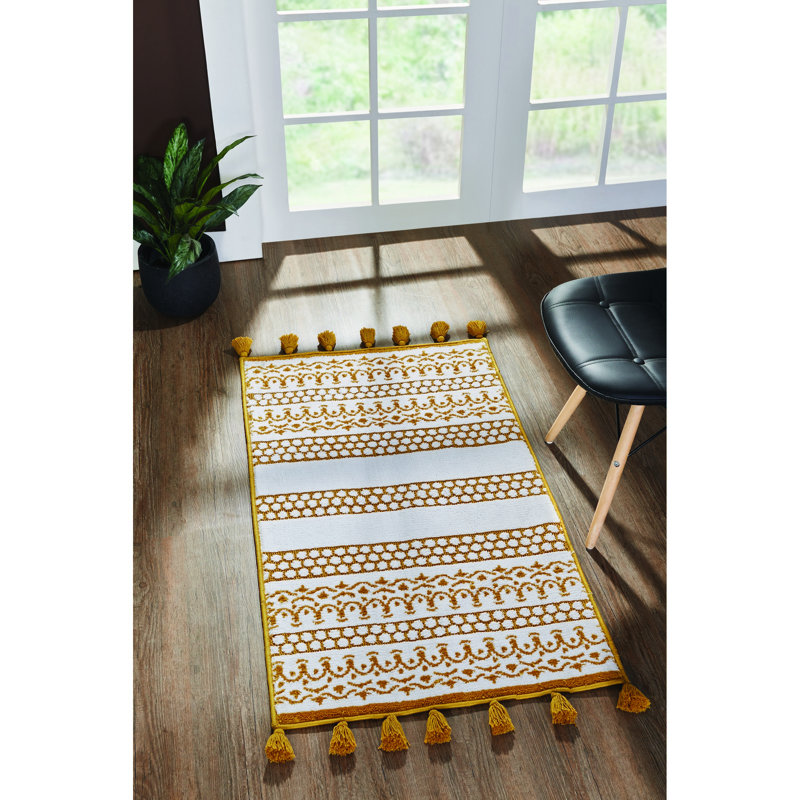 Candyse Performance Washable Abstract Indoor Rug