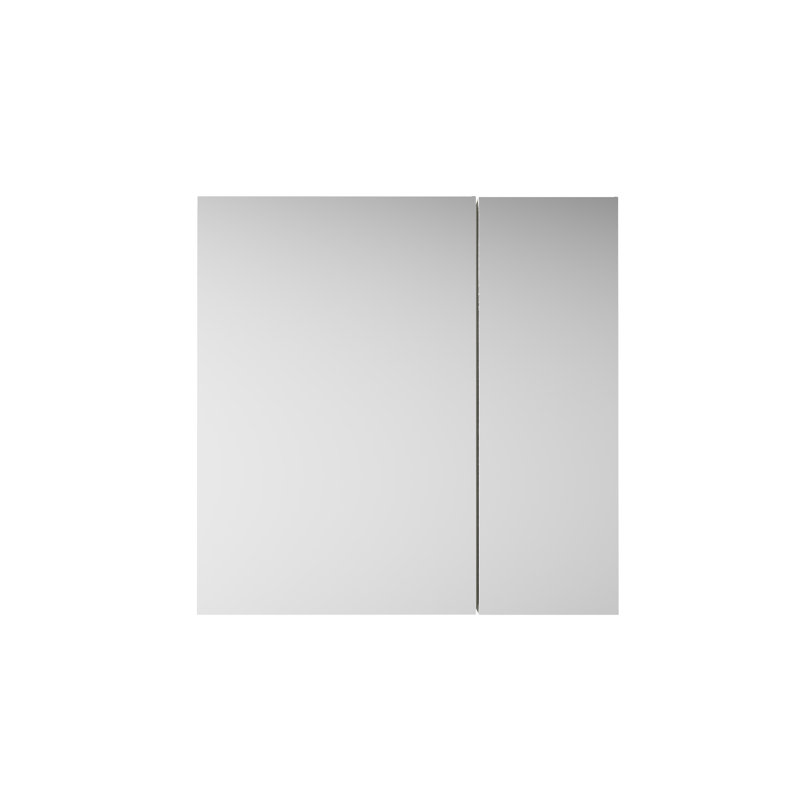 Armoire à pharmacie murale encastrée ou en saillie en aluminium de 91,4 cm x 91,4 cm (36 po x 36 po) avec étagères en verre réglables