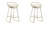 Upholstered Counter Stool with Metal Frame