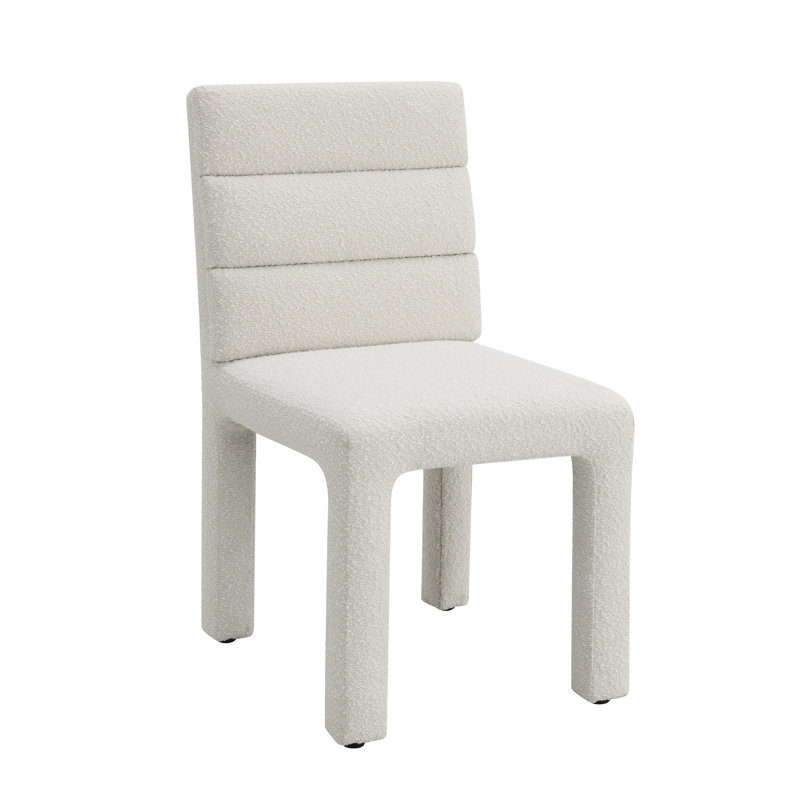 2 chaises d'appoint beige Boucle