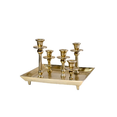 9'' H Aluminum Tabletop Candlestick