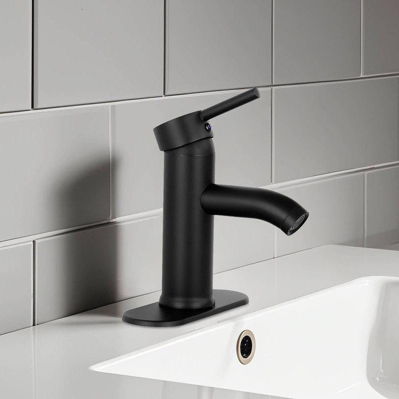 Single-handle Bathroom Faucet, Matte Black