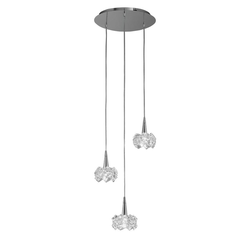 Wanda 3 - Light Polished Chrome Cluster Pendant