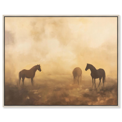 «Equine Trio», art mural sur toile par Art Remedy