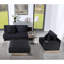Canapé modulaire en velours réversible
