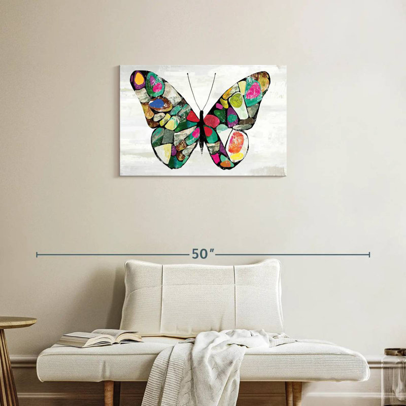 Couleurs de papillon Brampt, H 20 po x l 30 po