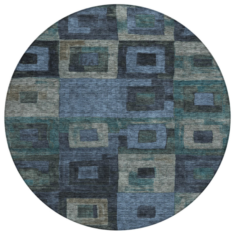 Tapis d'intérieur rond 8 po