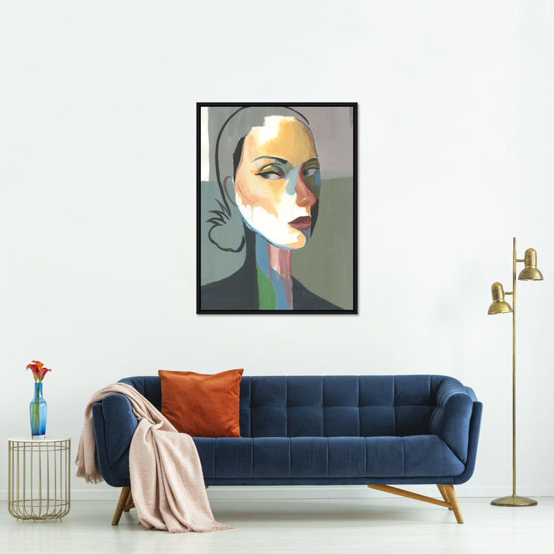 Cheerfully Dazed Painting by Ryan Brown, 37.75" H x 25.75" W, Glass Coat