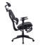 Chaise de bureau en filet avec repose-pieds