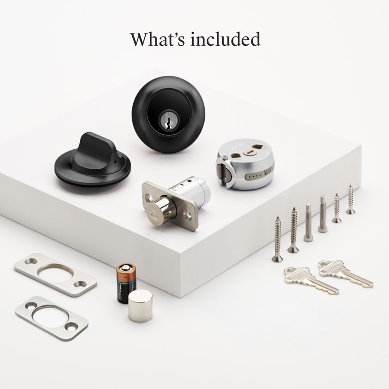 Level Lock (Matter) – Designed Matter-Over-Thread Smart Lock - Works with Apple Home - Matte Black, Matte Black